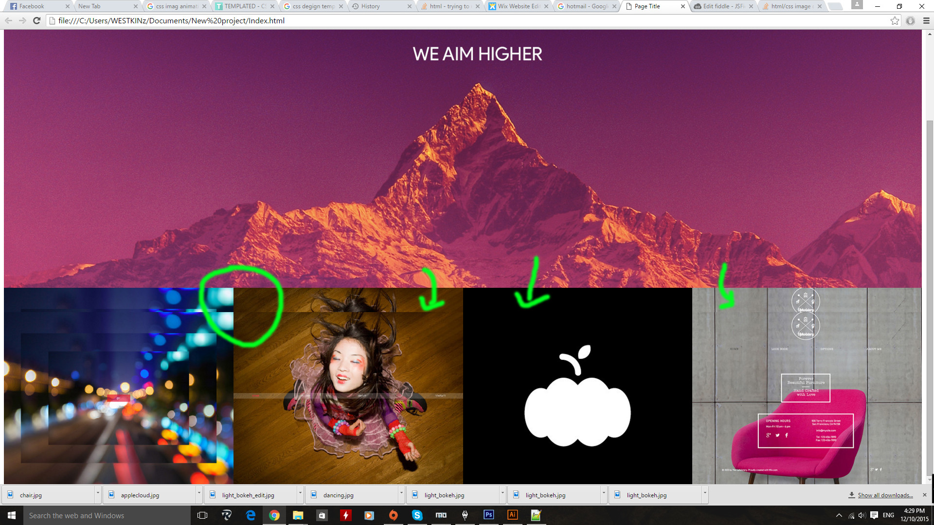 html/css image overlap eachother Stack Overflow