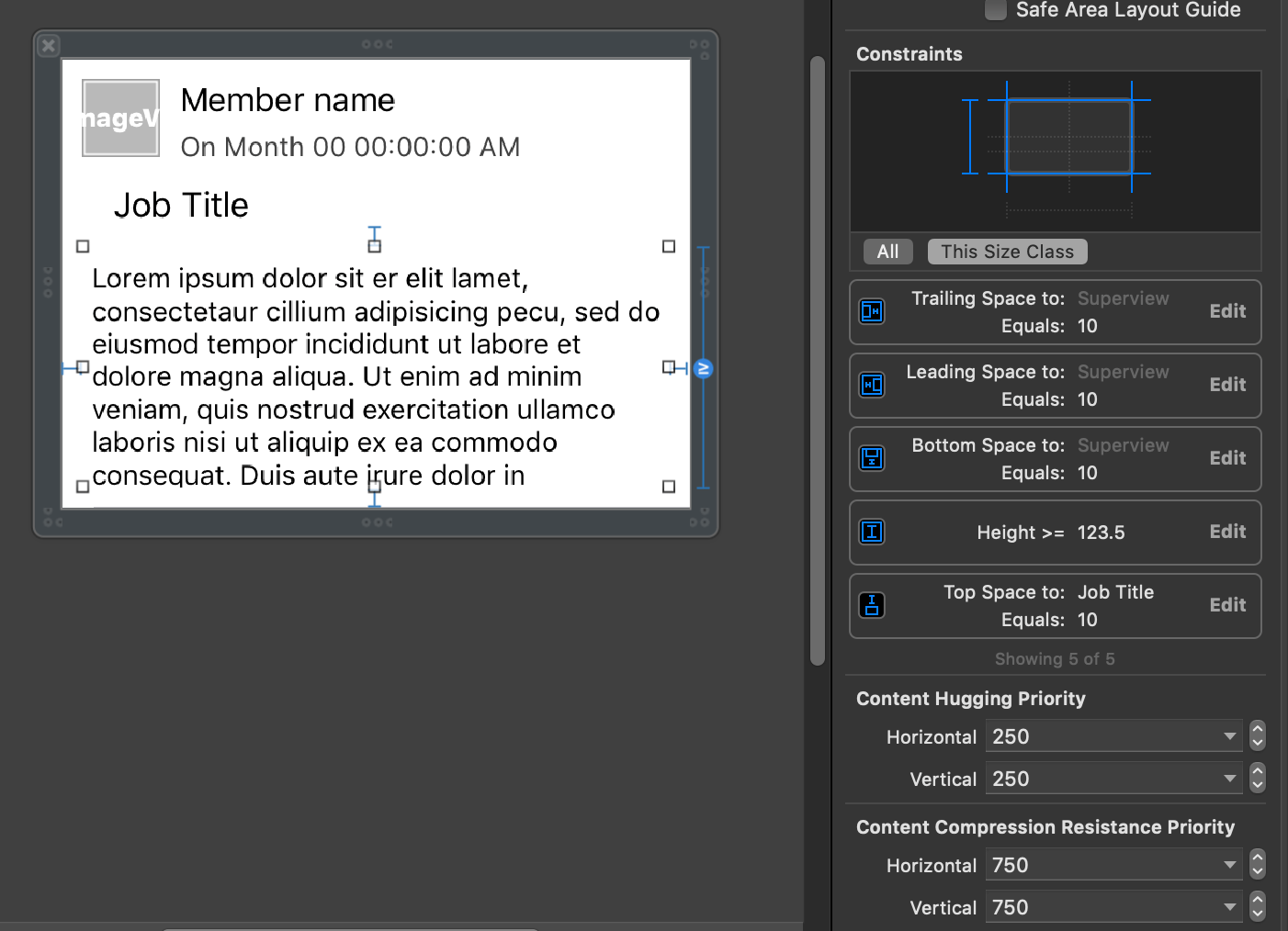 swift Automatic height for TextView using autolayout in cell for