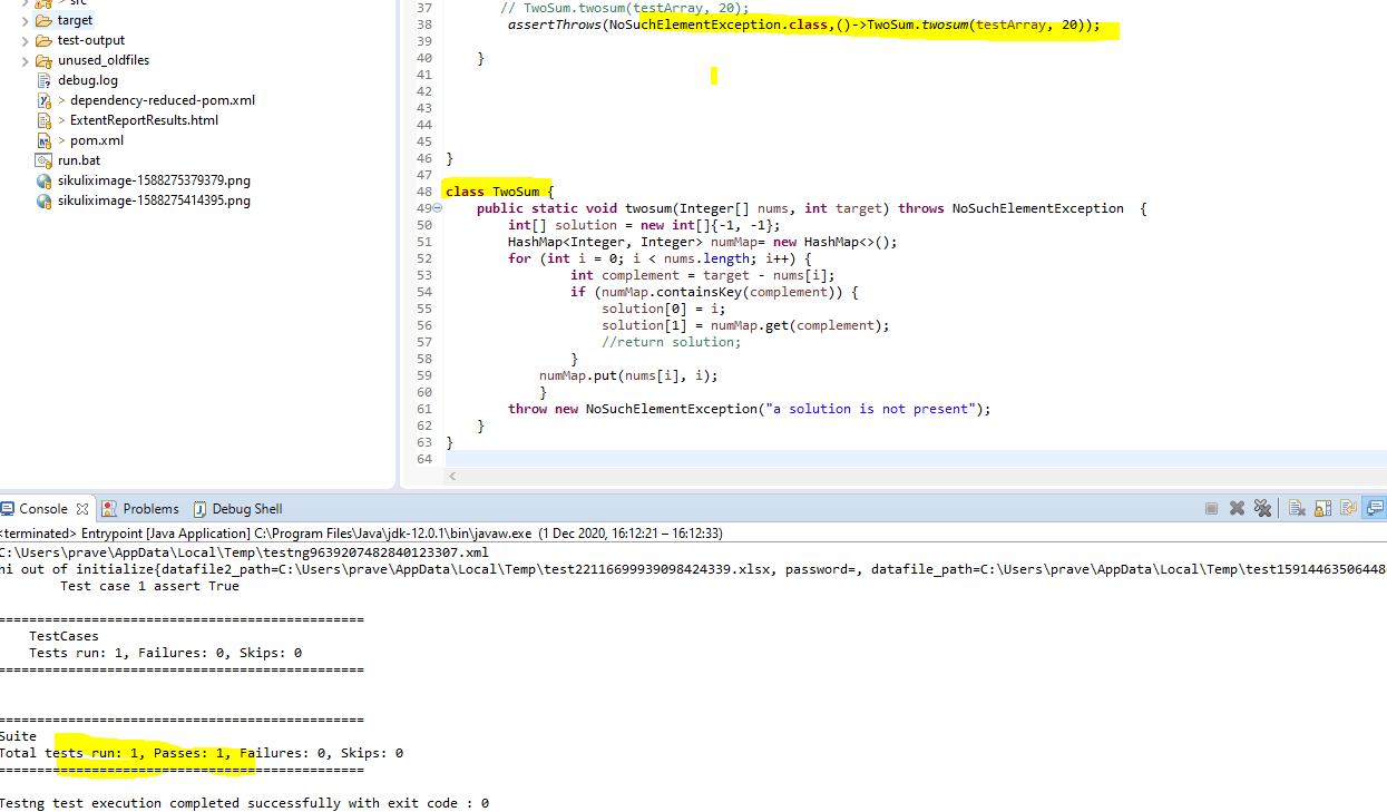 exception Can't pass assertThrows, instead get java.lang