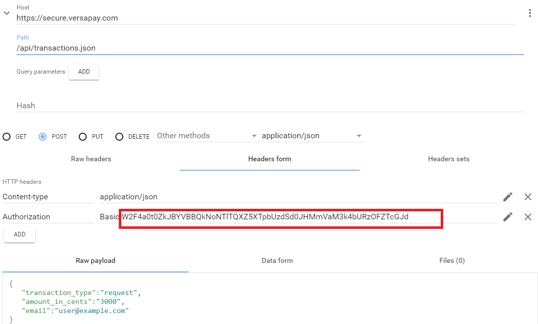 How to do Http Basic access authentication from advance rest client
