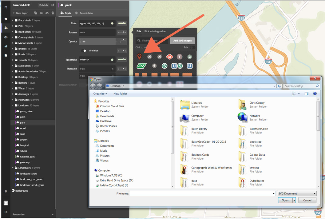 Mapbox Gl Symbol Layer Mapbox GL AddLayer Where are the icon images coming from Geographic