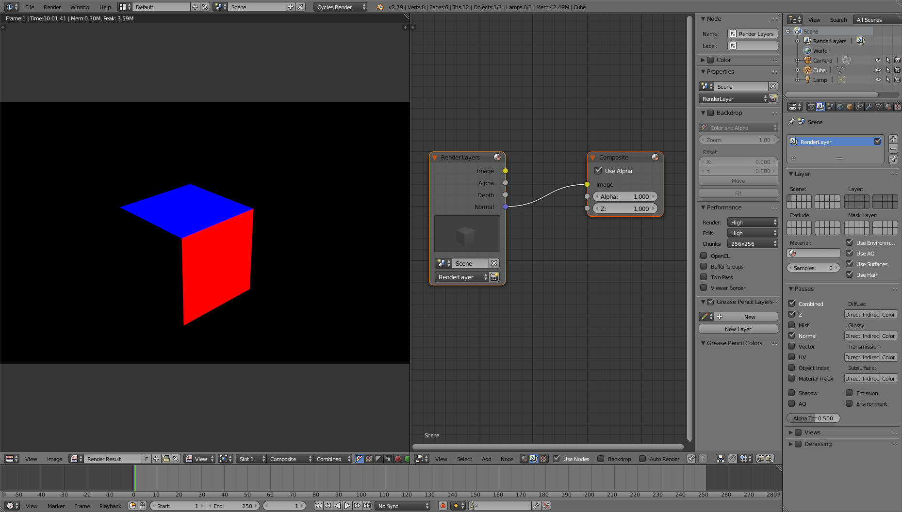 Cycles standalone Render Layers and Composite nodes Blender Stack