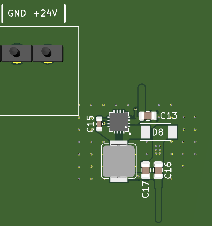 ground PGND and GND connection on voltage regulator Electrical