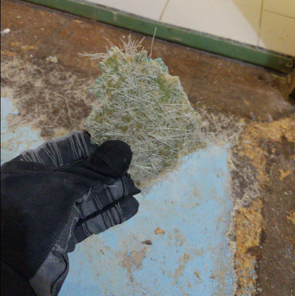 asbestos What underlayment material is this? Is it safe? Home