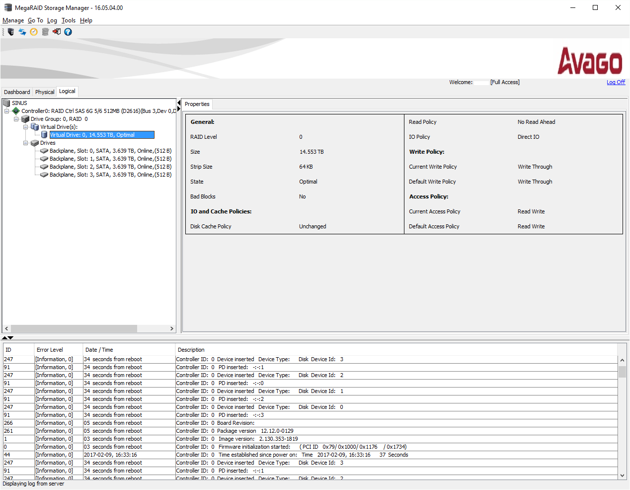 raid10 lsi megaraid convert raid 0 to raid 10 without data loss