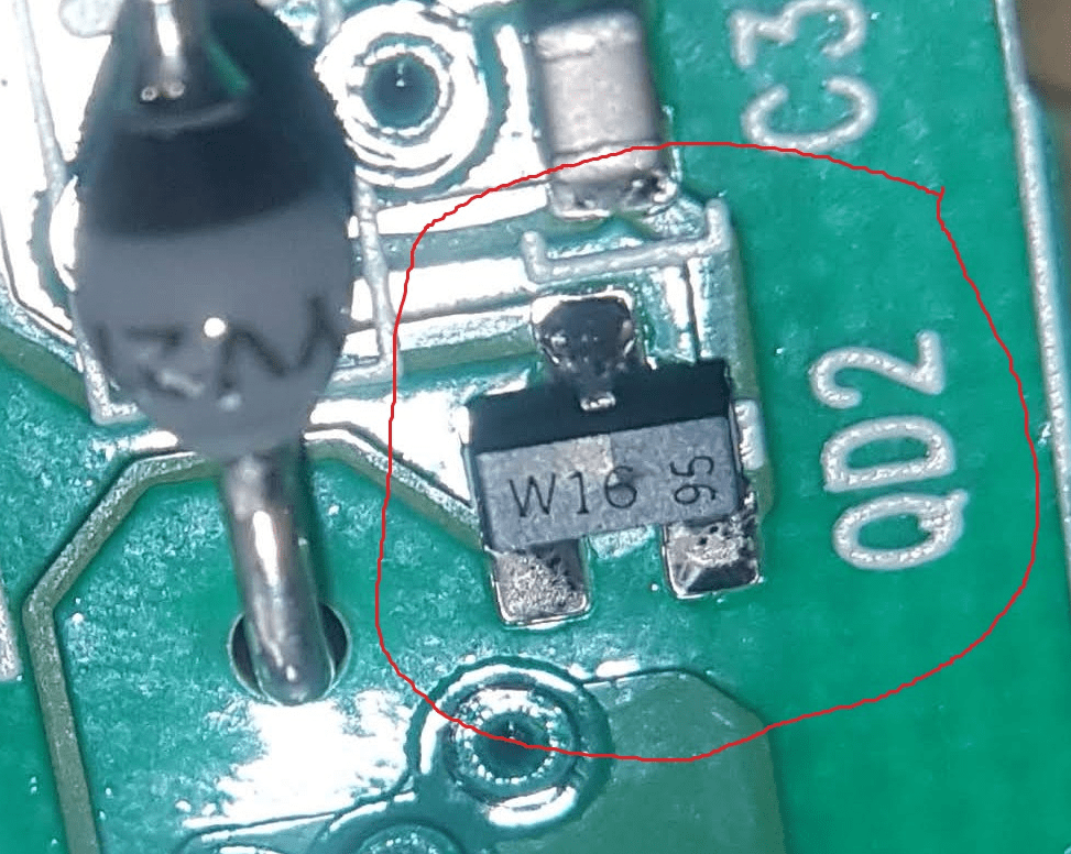 Electrical Identify SMD component labelled W16 95 Valuable Tech Notes