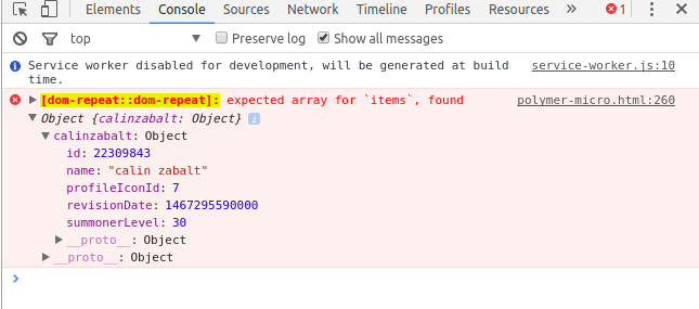 I cannot print the id from an json response with ironajax polymer