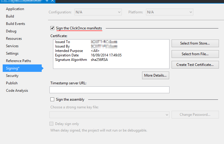 Signtool error No certificates were found that met all given criteria