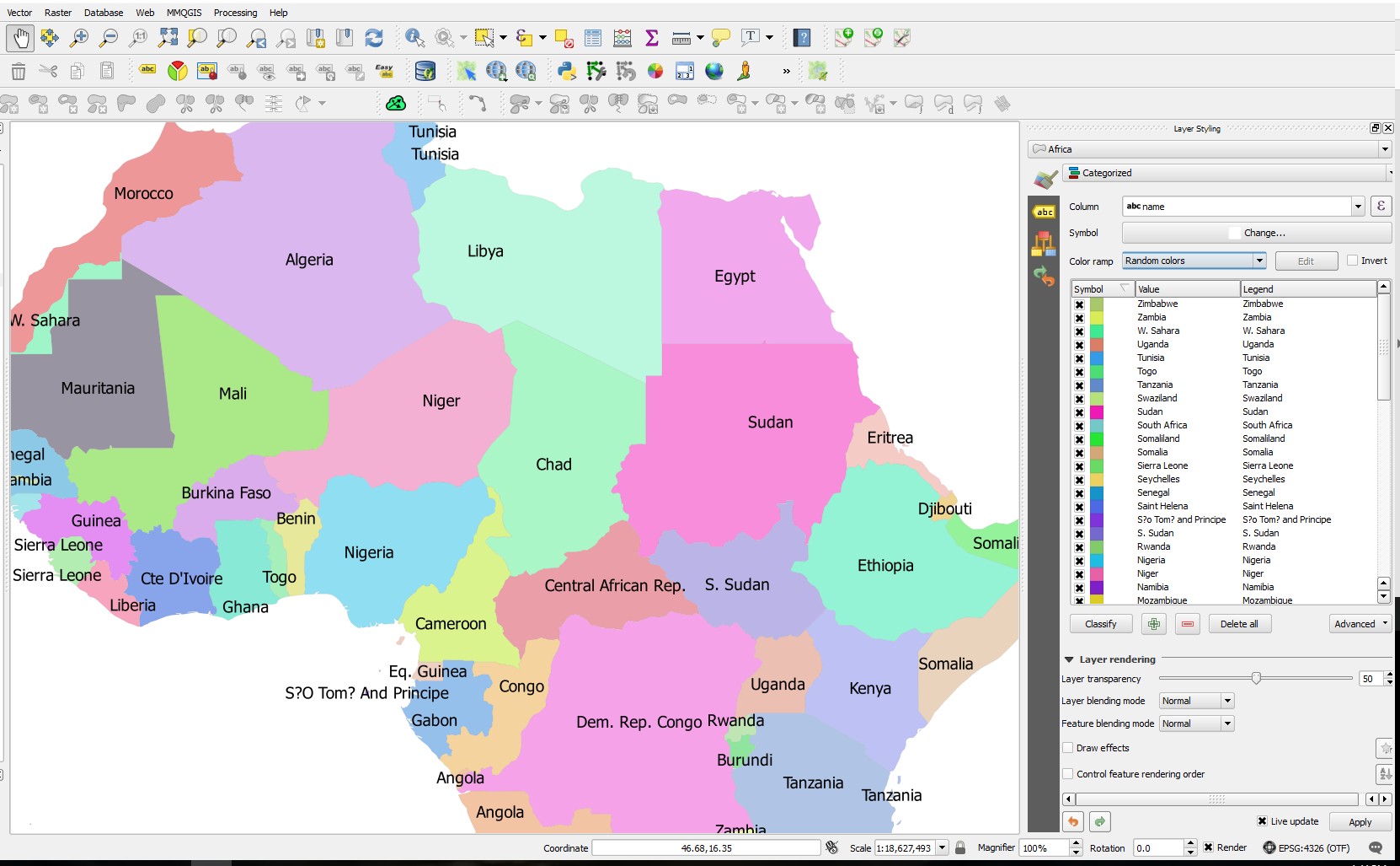 Color Palette Qgis at Herbert Showers blog