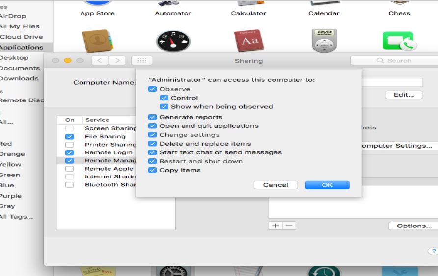 macos Enable clipboard contents /files to Mac from Windows Stack