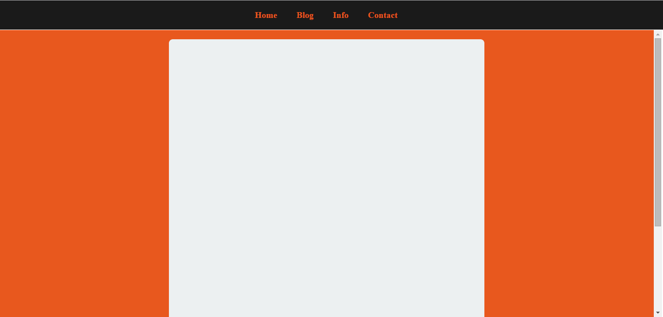 html Scrollbar only on one div and not the whole body Stack Overflow