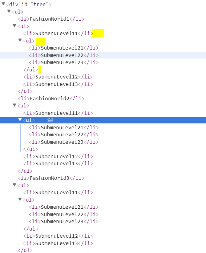javascript How to render nested JSON using jquery in ul and li