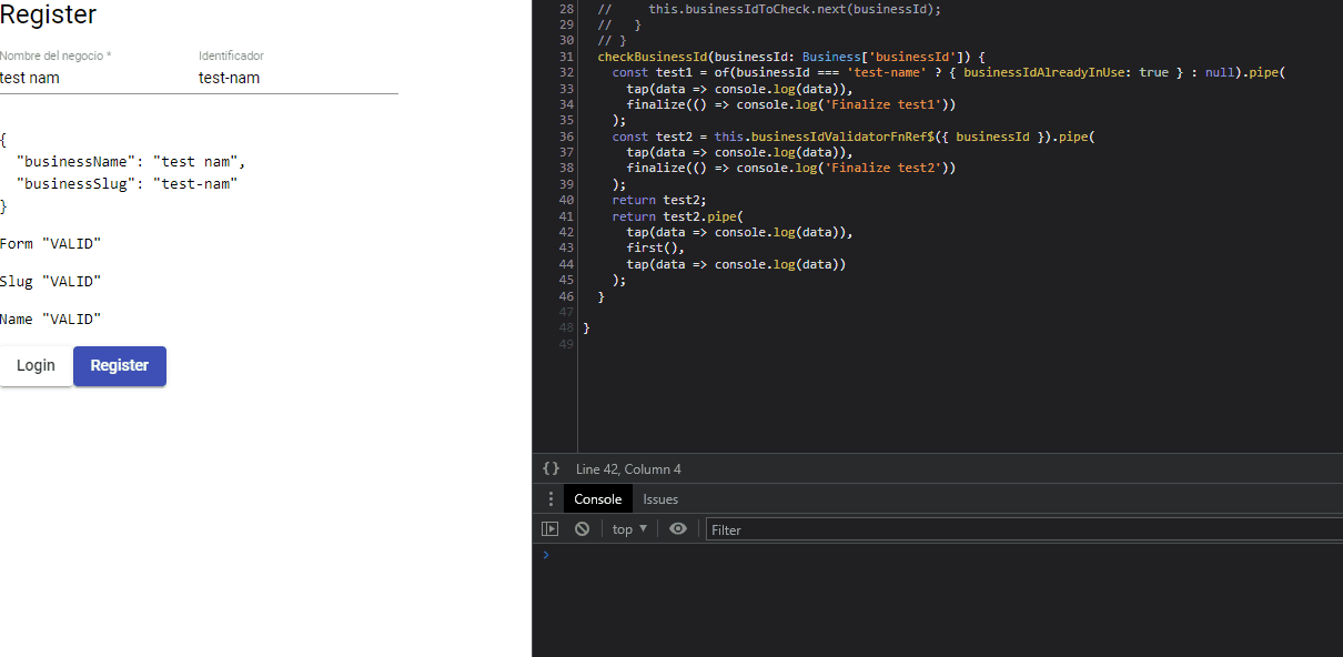 Angular Material Input doesn't show invalid state on async validation