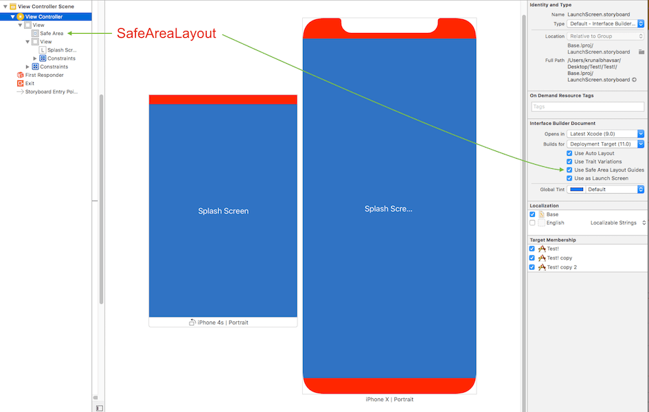 swift iOS 11 safe area layout guide backwards compatibility Stack