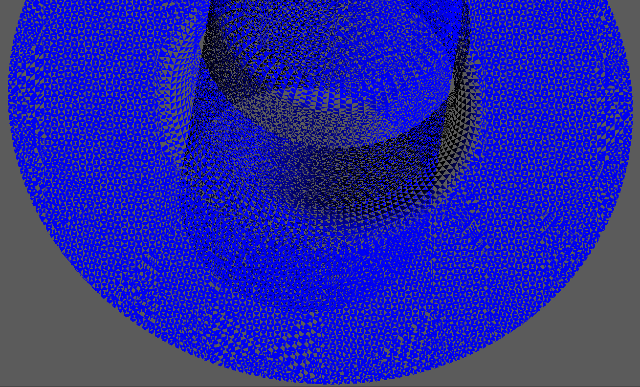 opengl Half of the triangles on a mesh are unusually lit Stack Overflow