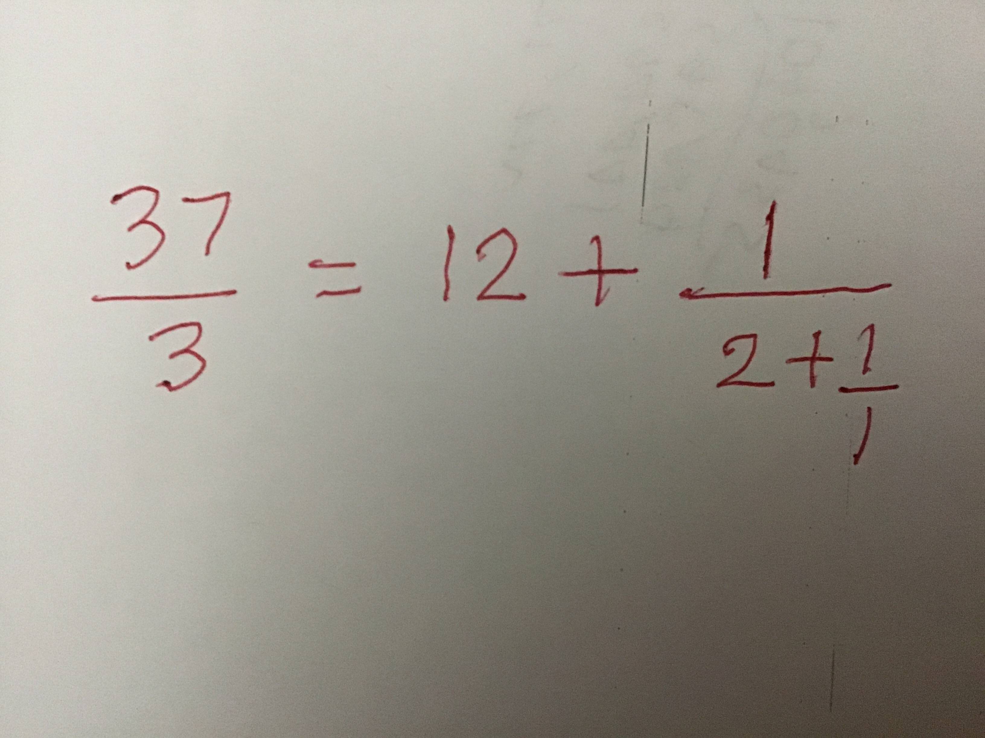 mathematics Express the given Fractions as Continued Fractions