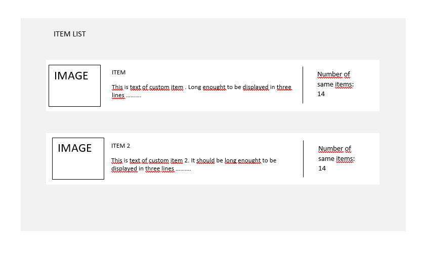 html Item list design (with "cards") Stack Overflow