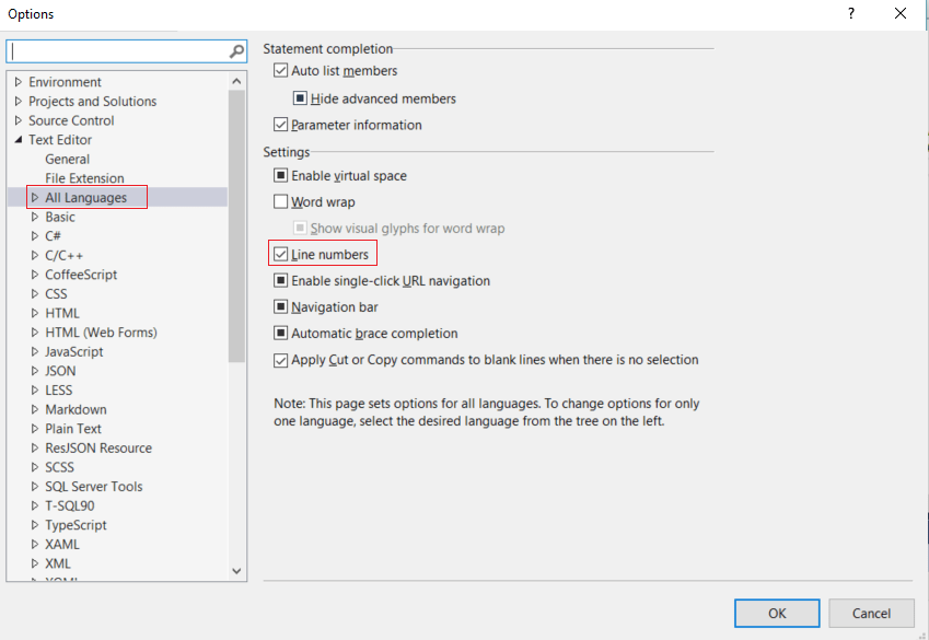 visual-studio-add-line-numbers-laurence-pfisterer