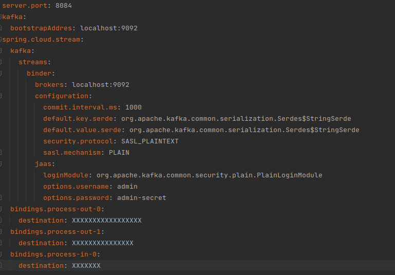 How to use jaas configuration in springcloudstreambinderkafka
