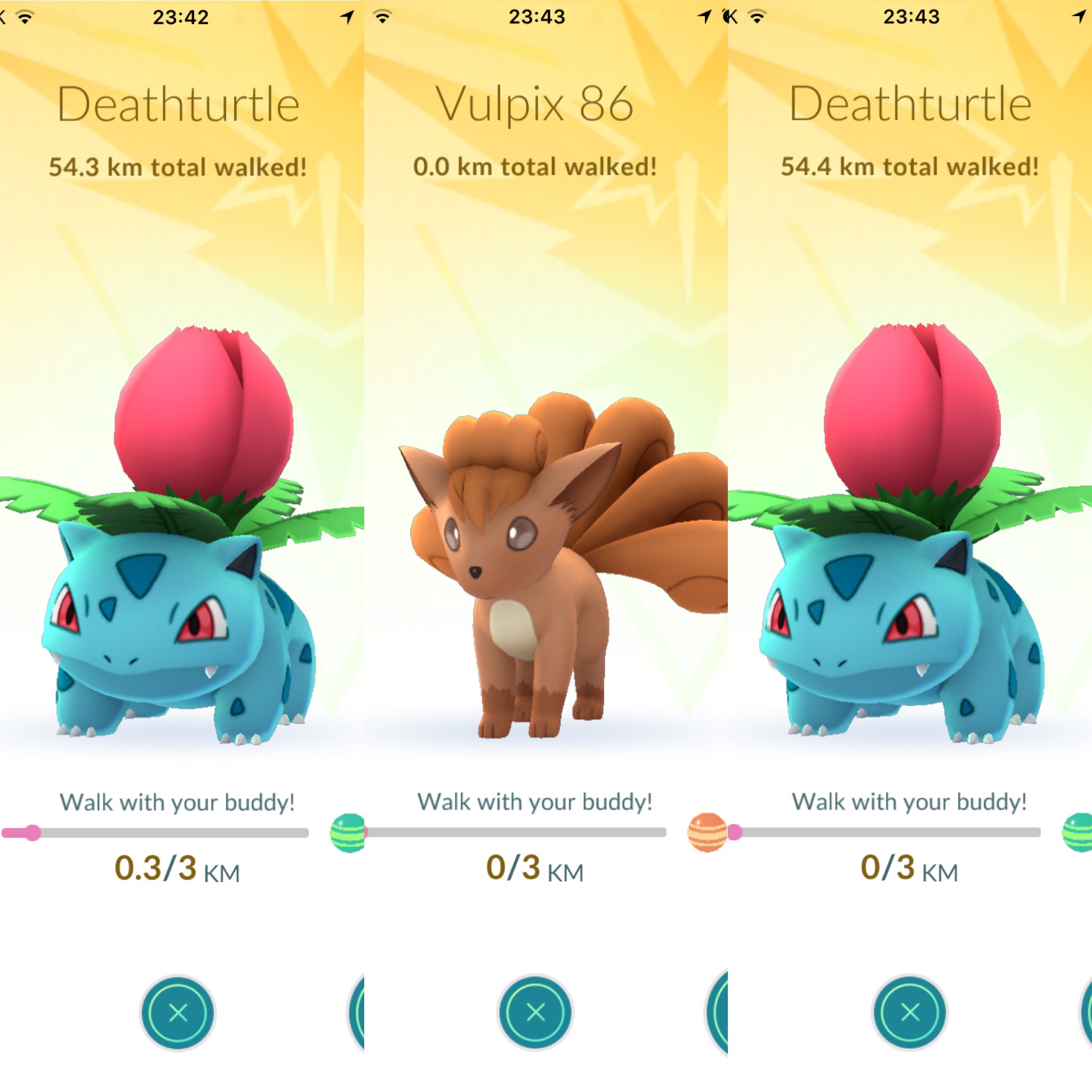 Will changing my Buddy Pokemon reset it's Total Kilometer walked