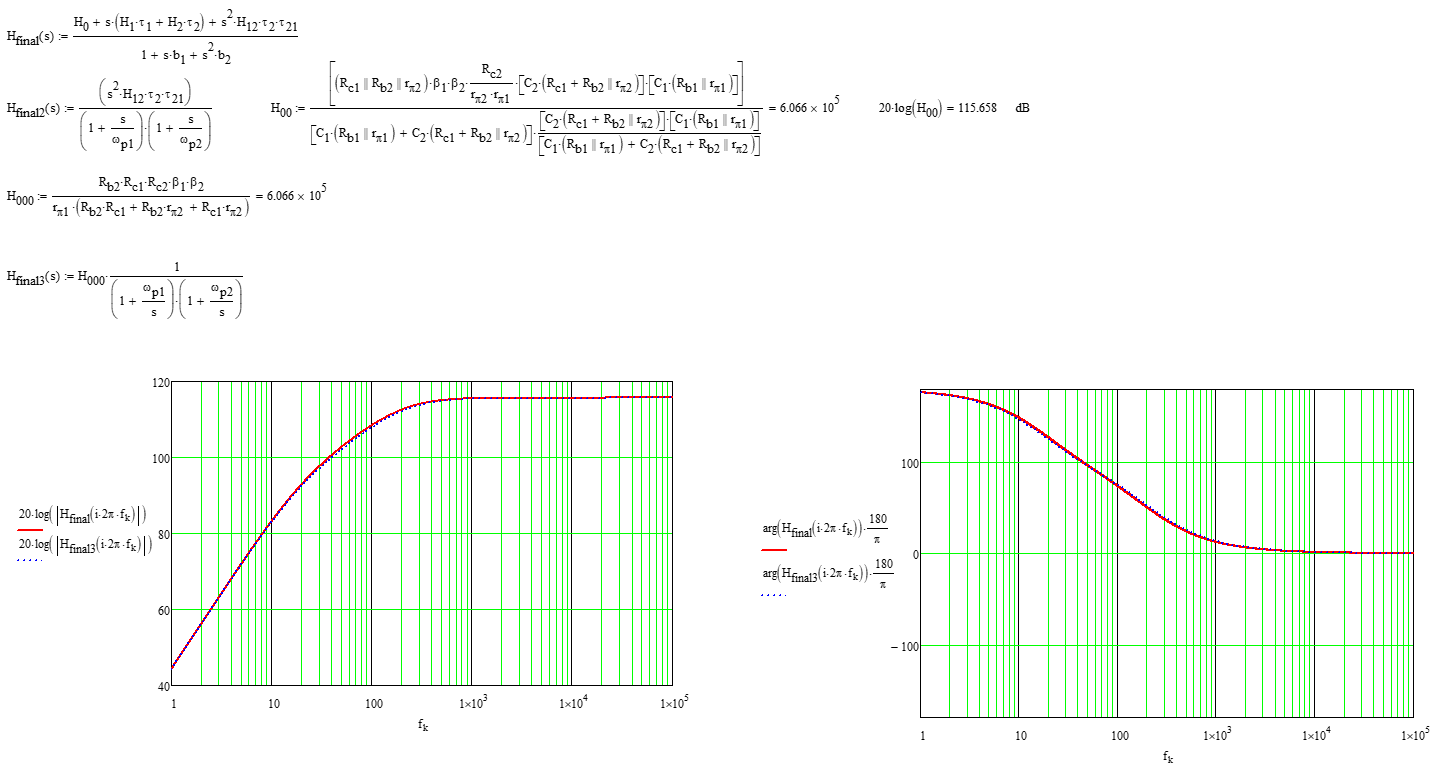 Electronic Transfer Function of two Common Emitters Valuable Tech Notes
