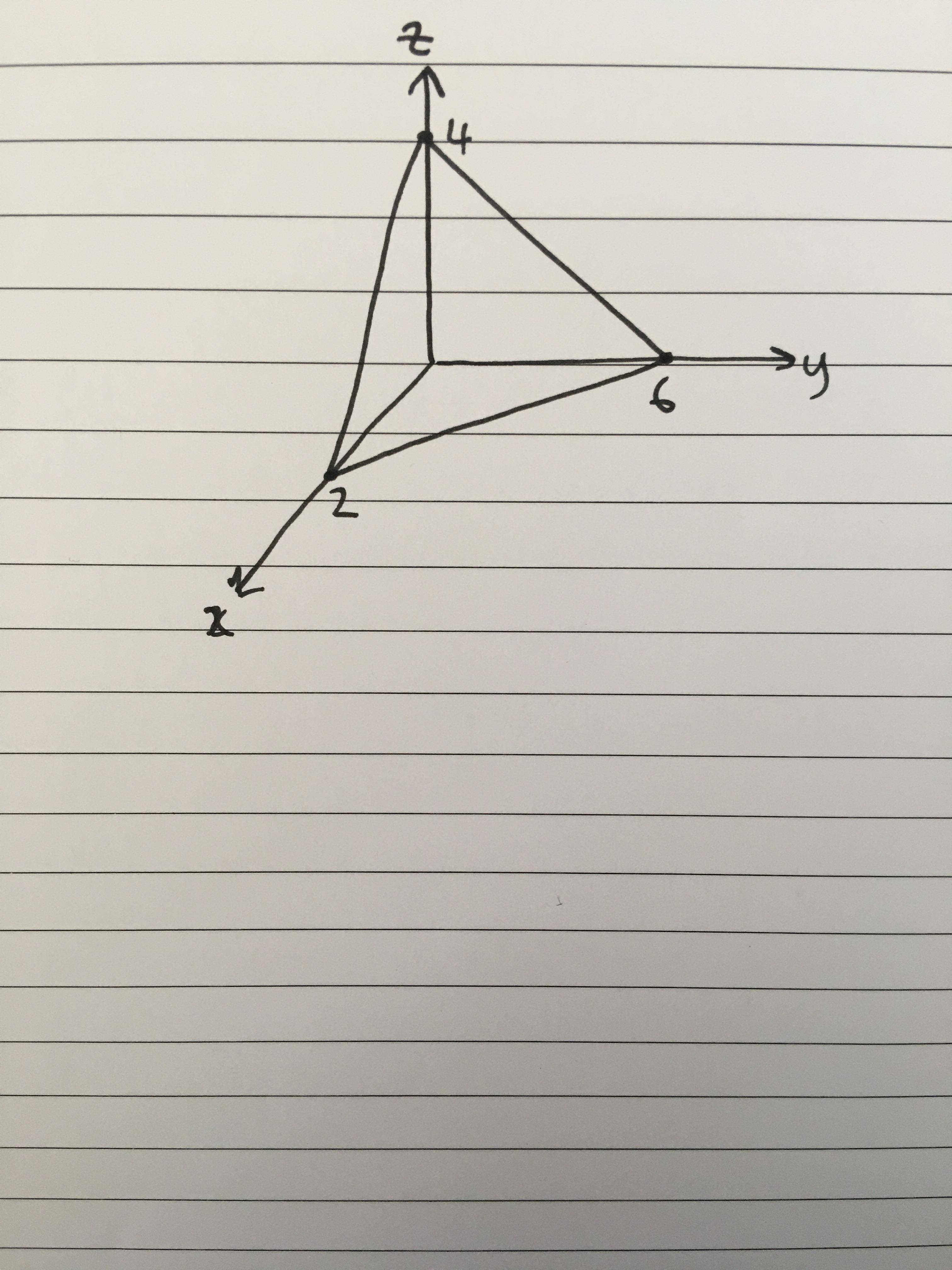 calculus Volume of tetrahedron. Mathematics Stack Exchange