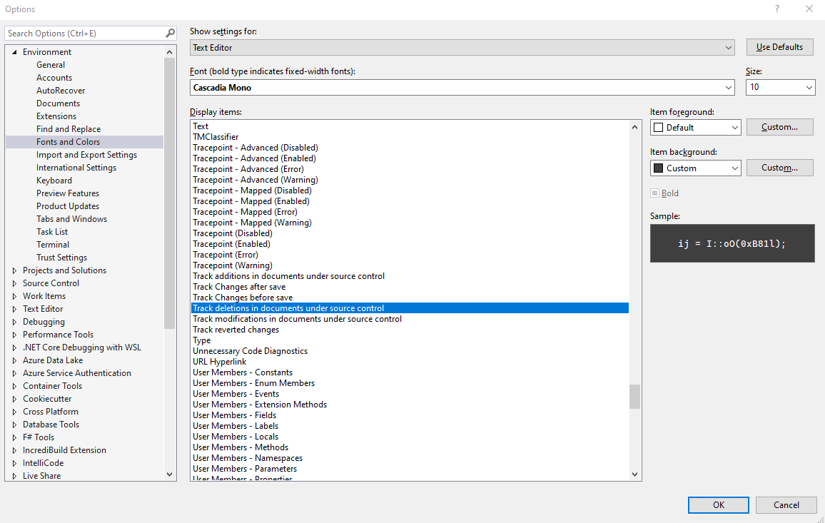 How to remove git difference indicators in Visual Studio 2022? Stack