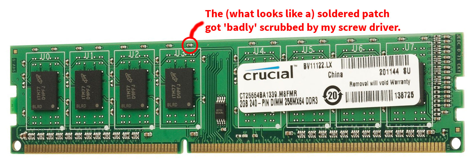 linux Can a 'good' scratch cause RAM to useless? Super User