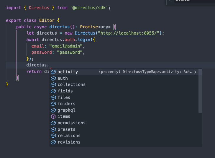 node.js vscode typescript intellisense for exported modules Stack Overflow