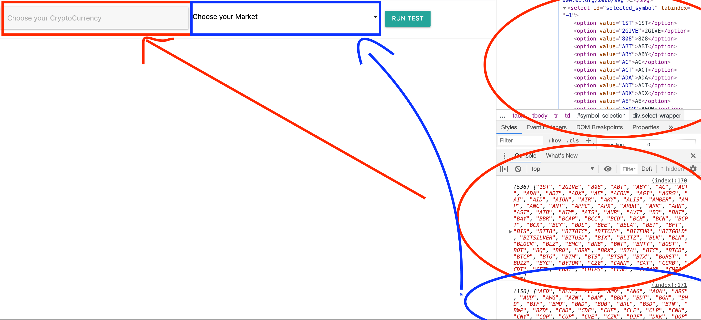 jquery Why are my dropdown options updating after my Ajax call in the