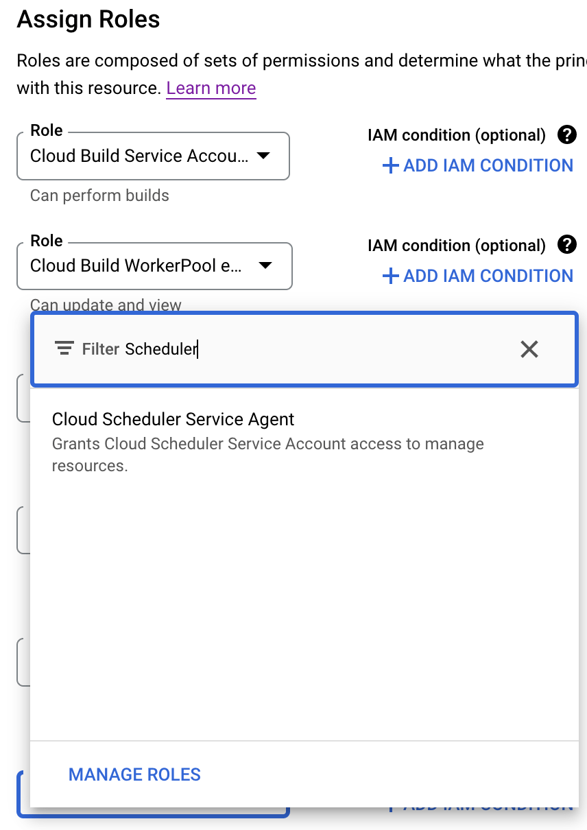 gcloud What is the GCP Service Account role to create Cloud Scheduler