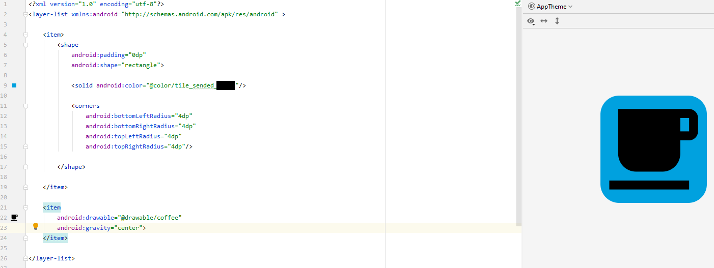 android Layerlist drawable is not rendered fully from time to time