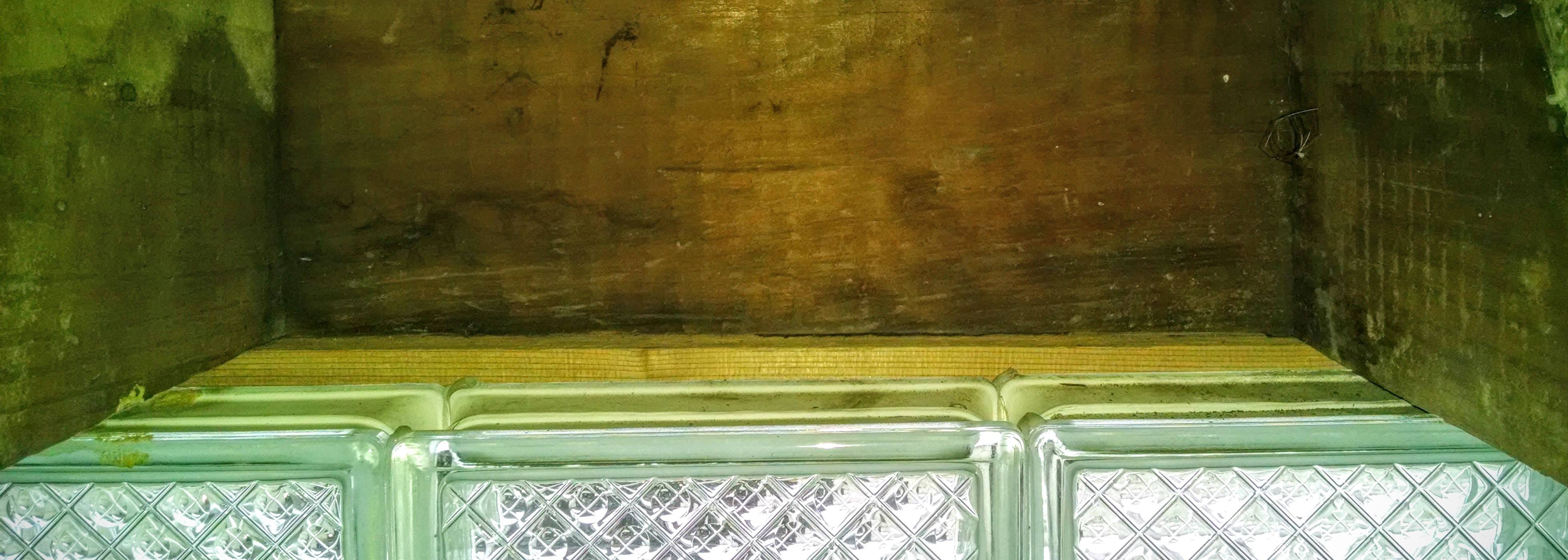 insulation How to seal the exposed top of glass block windows Home Improvement Stack Exchange