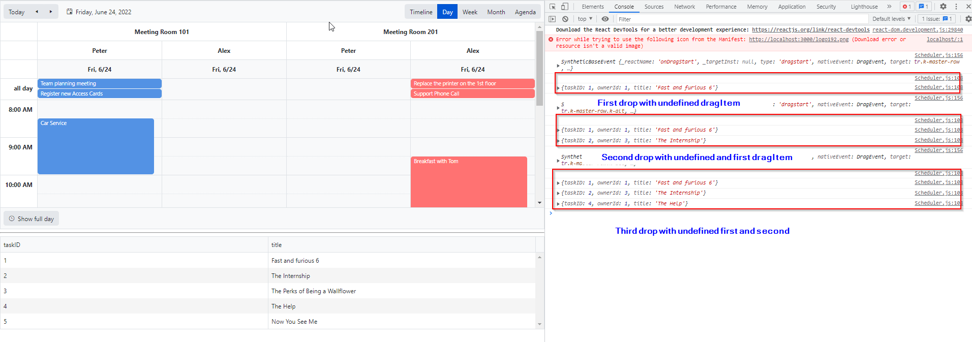 reactjs AddEventListener in React keeps returning every event instead of current event Stack