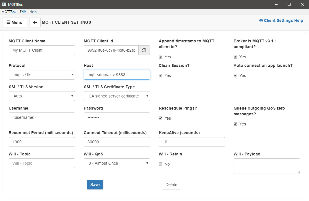 node.js How to connect to CAsigned MQTTserver using mqtt.js Stack