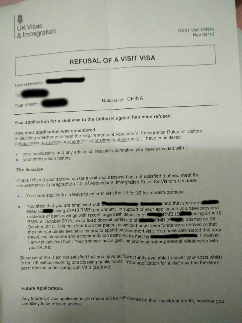 UK visa refused unable to prove genuine relationship with sponsor