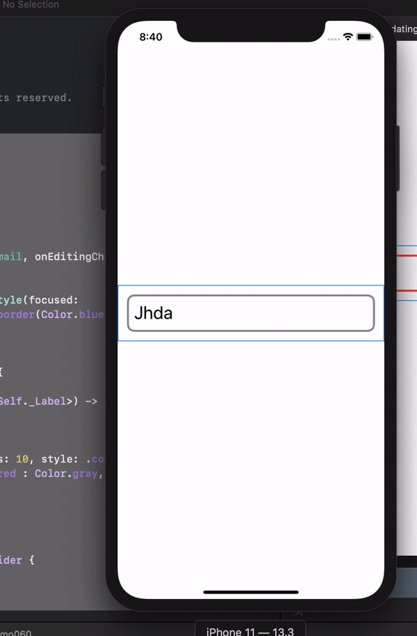 ios How to change SwiftUI TextField style after tapping on it