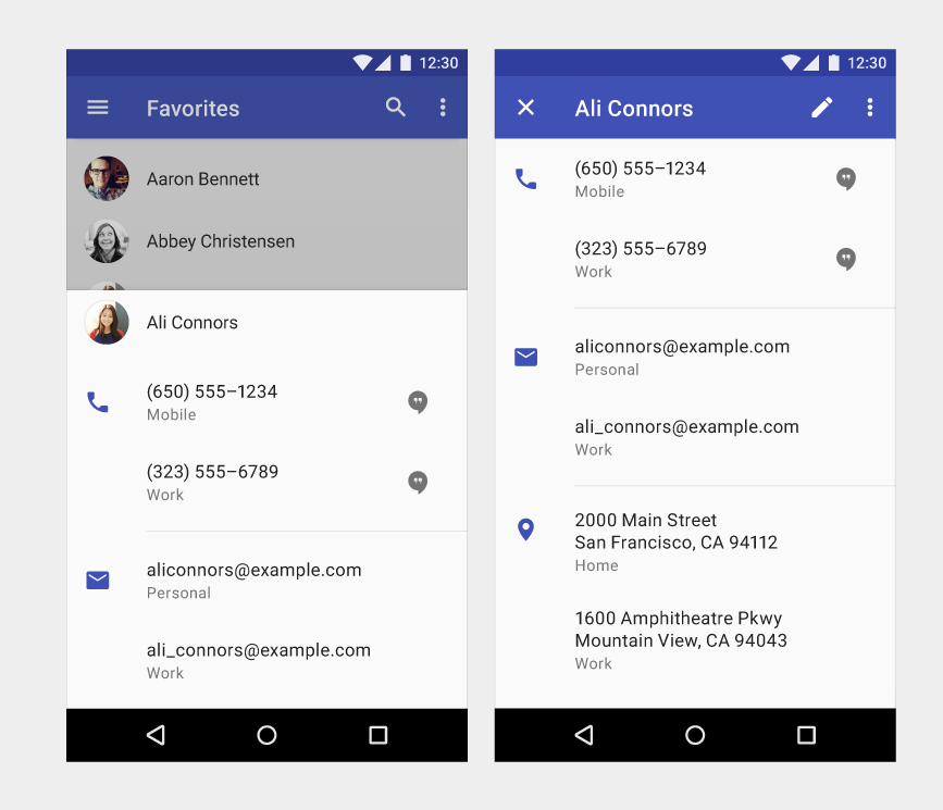 android How to create bottom sheet effect which cover full activity