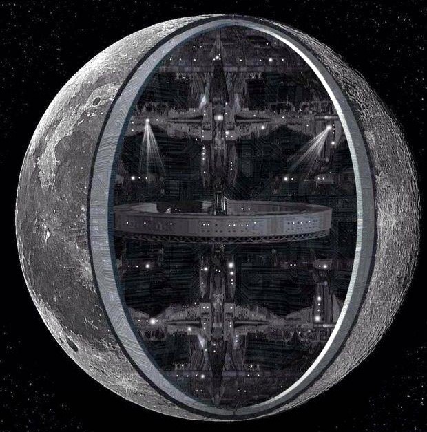 story identification Who drew this hollow Moon theory picture