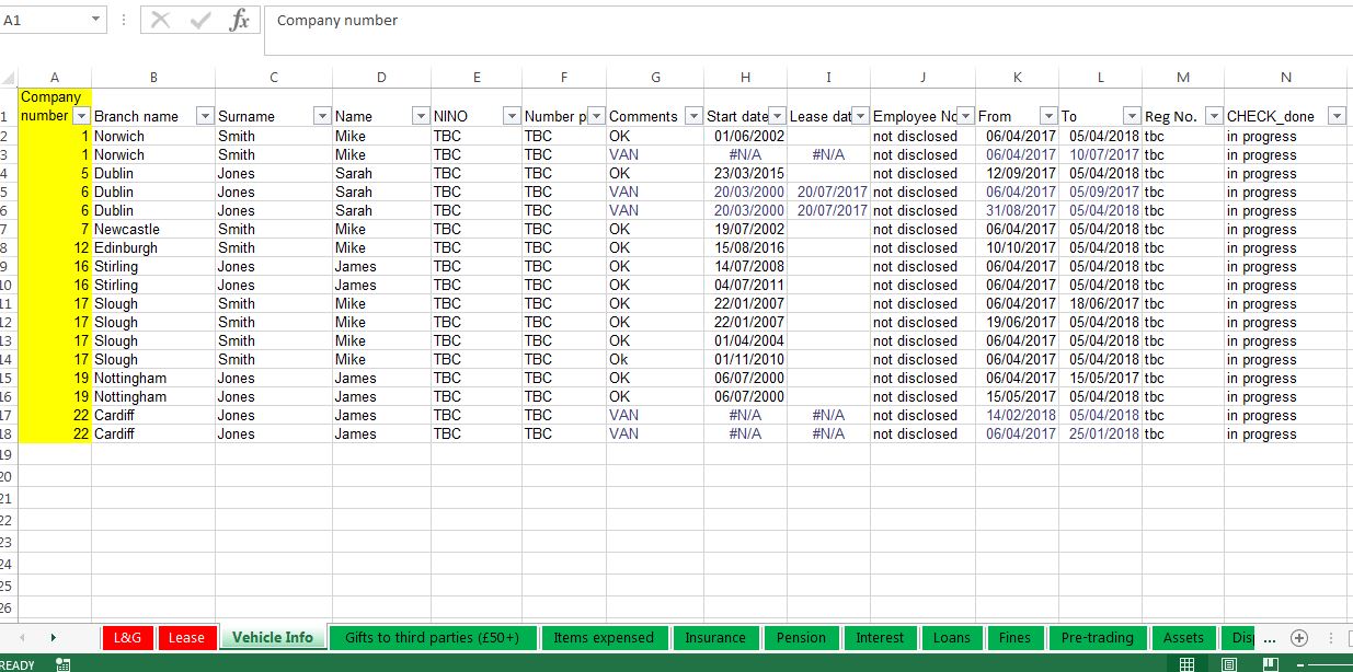 excel vba filtering multiple sheets based on the same criteria