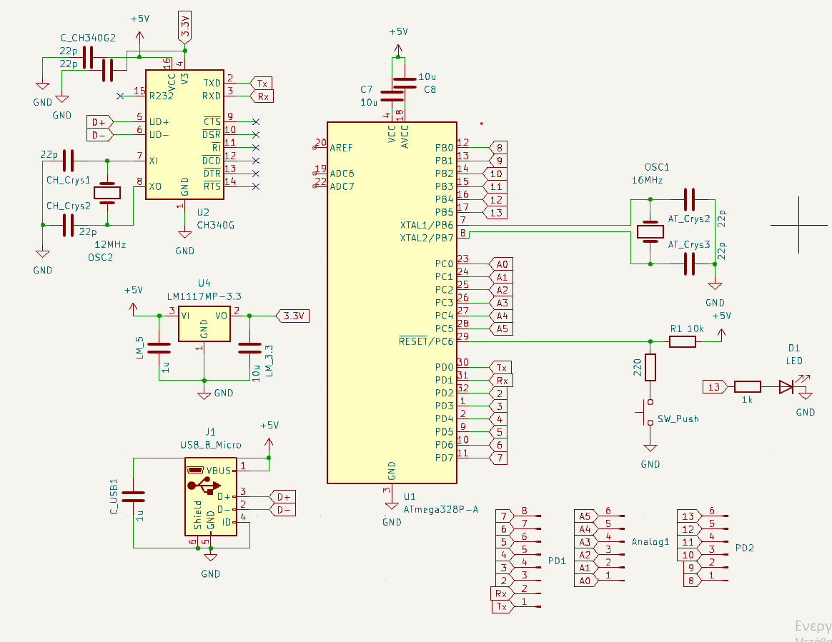 microcontroller - ATmega328p-A Schematic - Electrical Engineering Stack