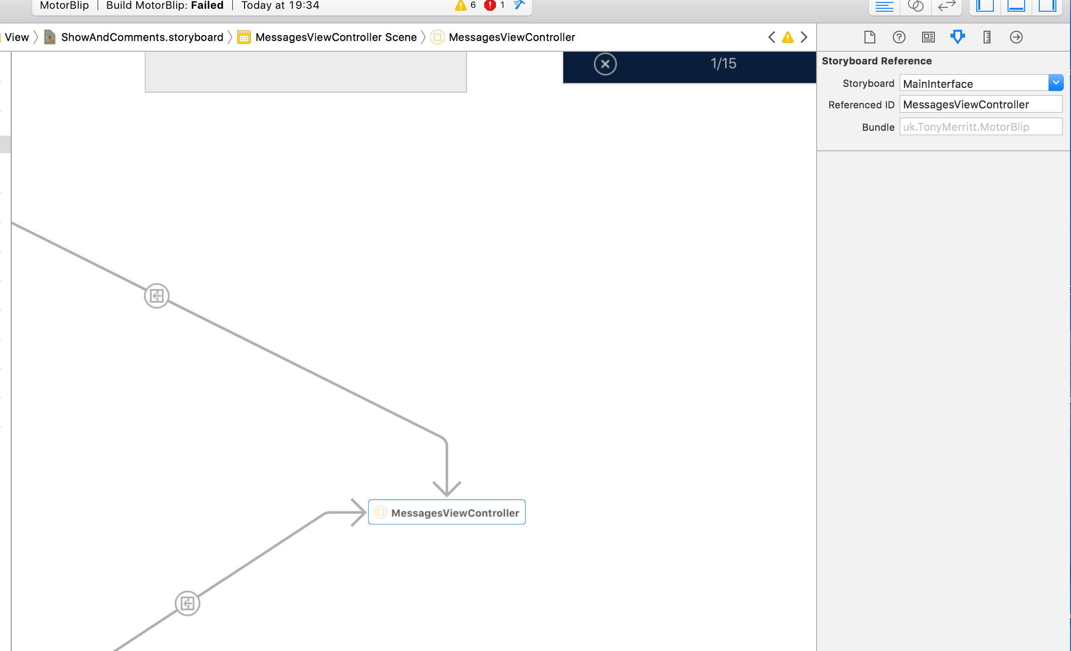 got to iMessage storyboard from main Stoyboard, iOS, Xcode Stack Overflow
