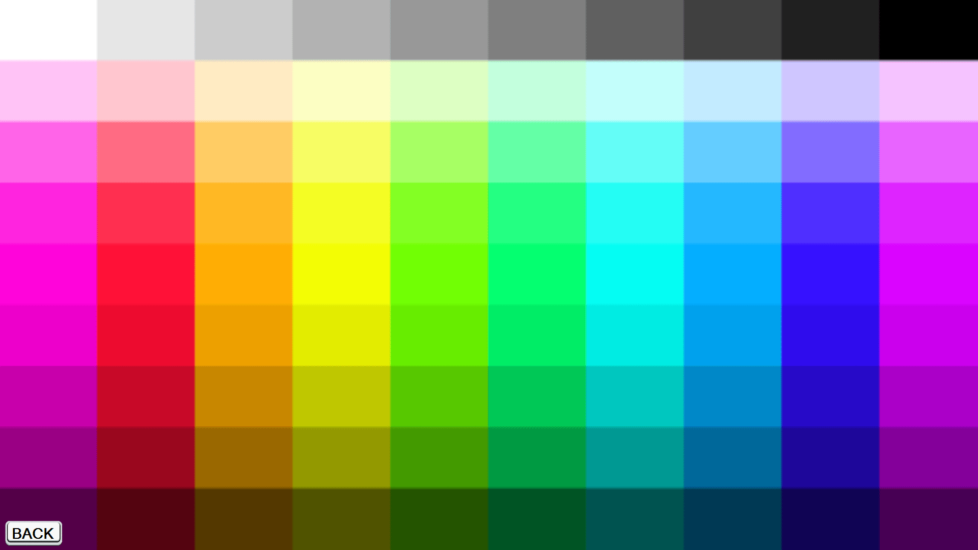 c Color Table Algorithm Stack Overflow