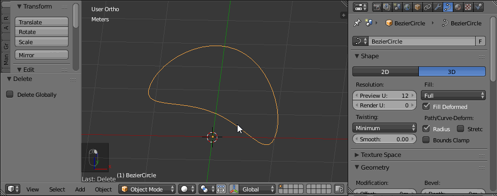 How to fill a 3D bezier curve? Blender Stack Exchange