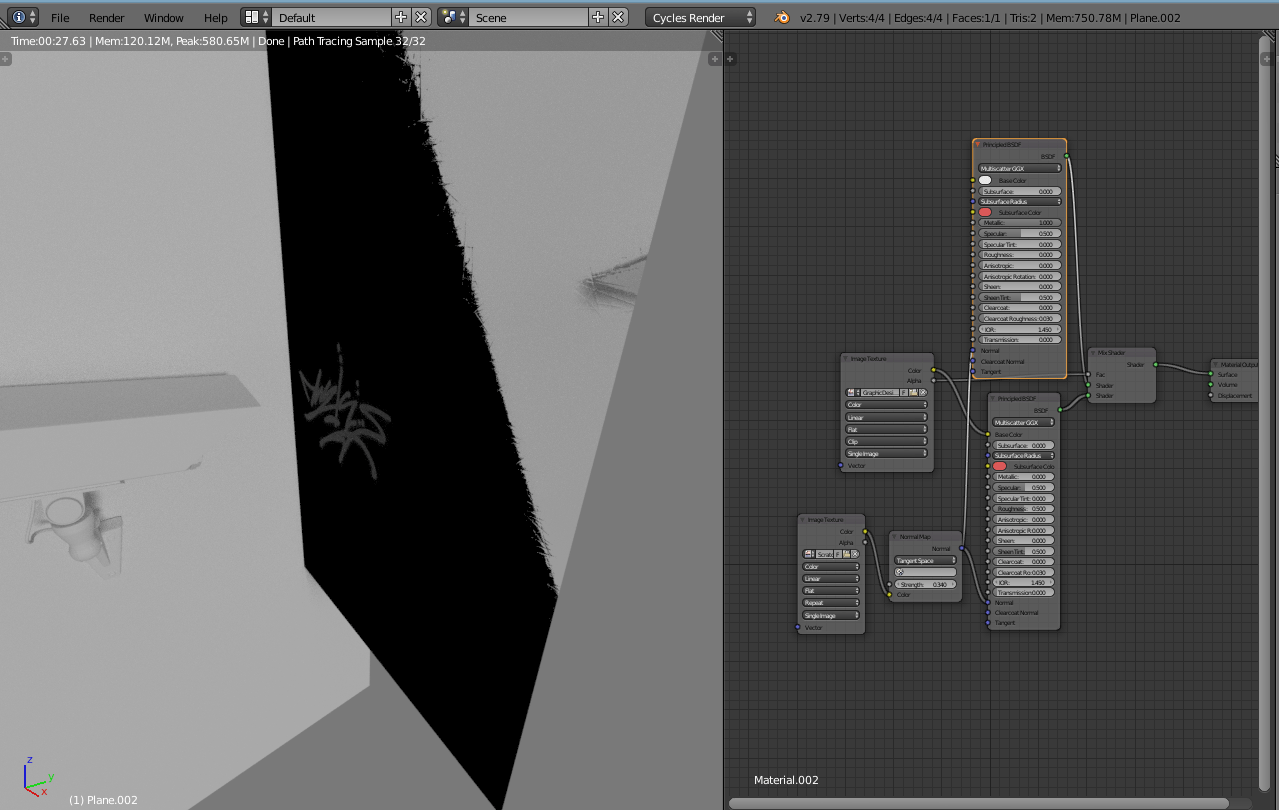 cycles render engine Normal map turns material black Blender Stack