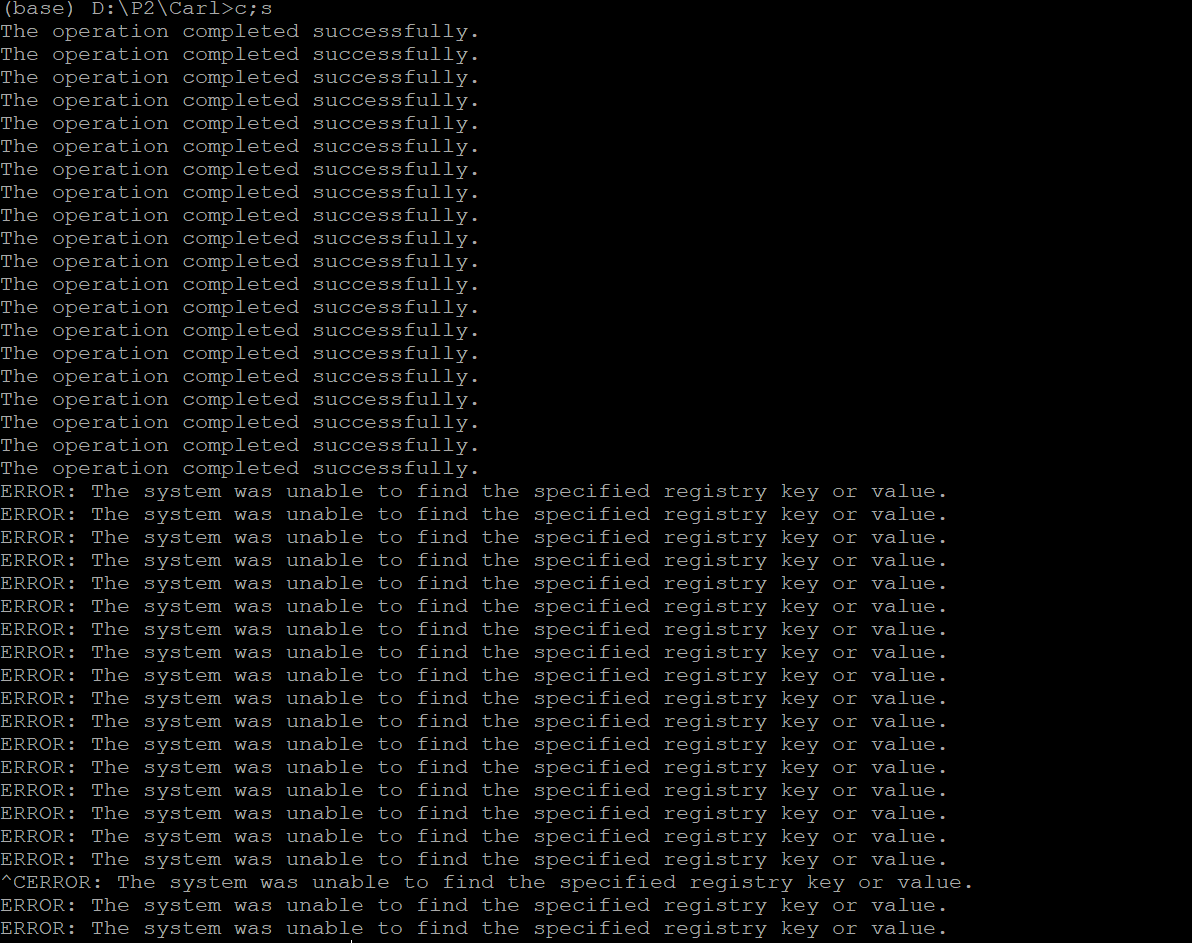 cmd.exe what do windows command prompt c;s command mean? Super User