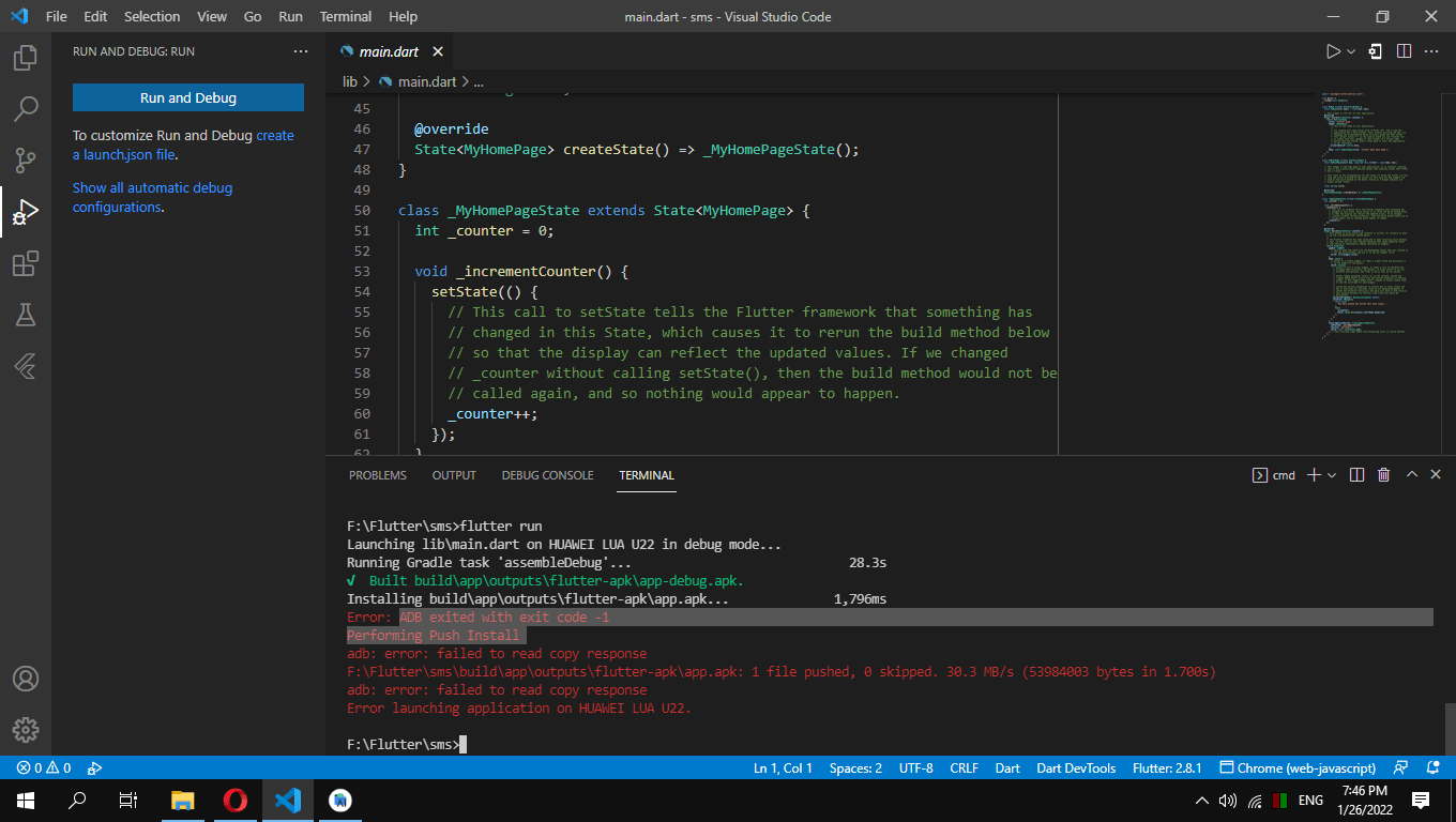 android ADB exited with exit code 1 Performing Push Install Stack