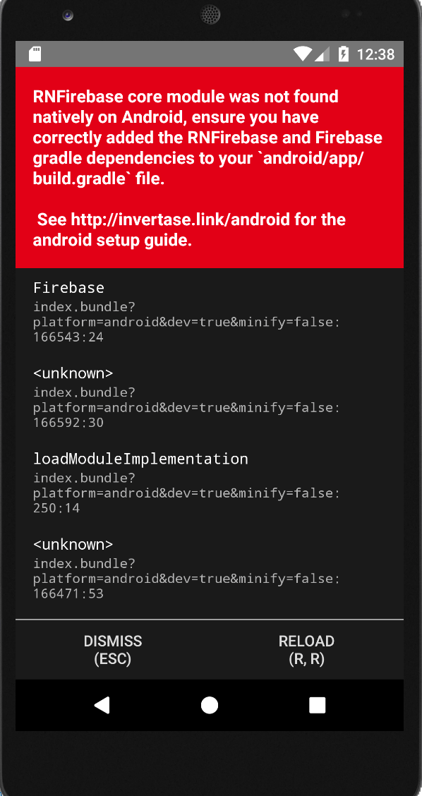 android reactnativefirebase reactnative link issue