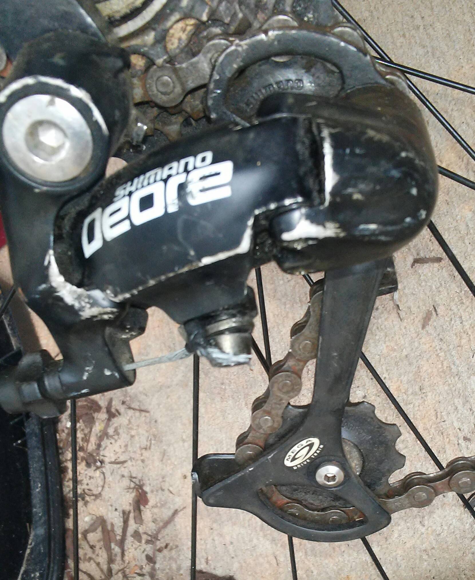 Bought used bike, Shimano derailleur does not work how to repair or replace? Bicycles Stack
