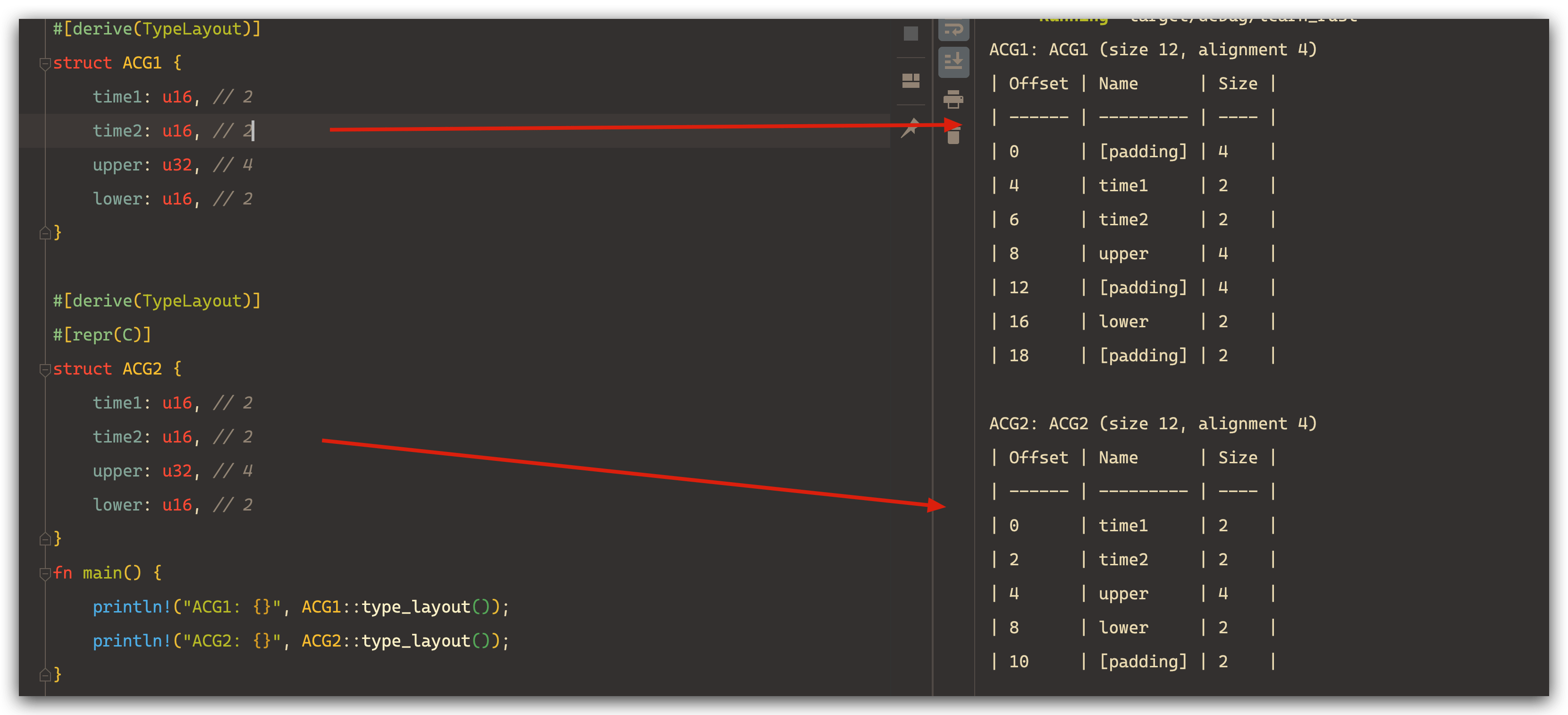Struct padding rules in Rust Stack Overflow